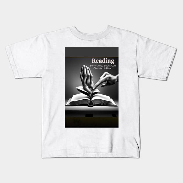 Reading Hands Poster Kids T-Shirt by SardyHouse